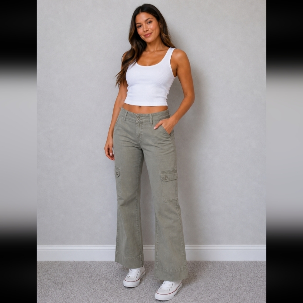 ELLEMENNO Y2K Vintage  Pants Stretch Dewgd Fern style 100012 size 5